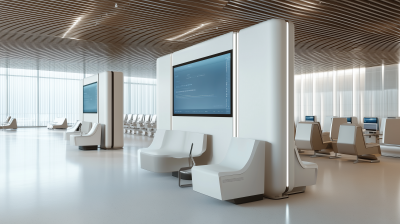 Modern Airport Lounge Workplace