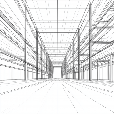 Minimal Warehouse Drawing