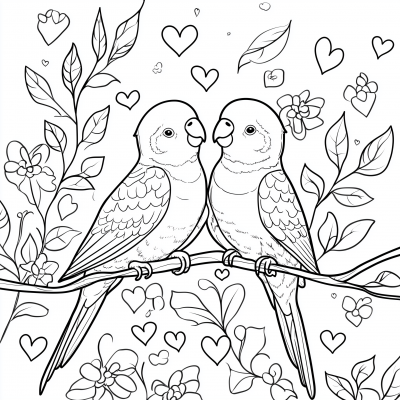 Lovebirds in Harmony