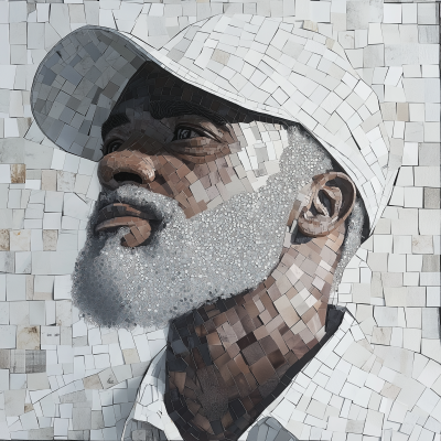 Abstract Mosaic of Frankie Beverly