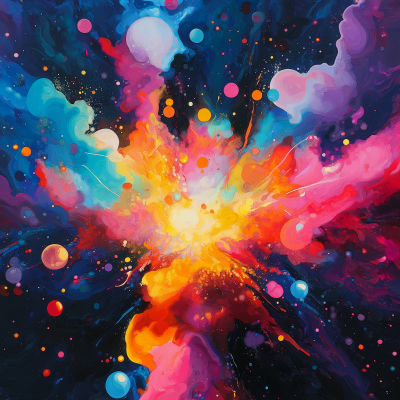 Neon Abstract Explosion