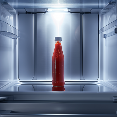 Ketchup Bottle in Spotlight