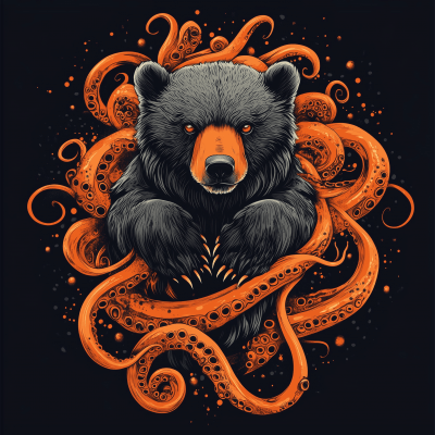 Bear with Tentacles Logo