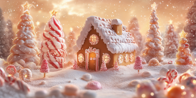 Whimsical Gingerbread House