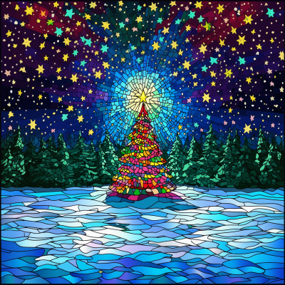 Vibrant Christmas Tree