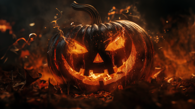 Elegant Halloween Pumpkin