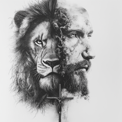 Half Lion Half Jesus