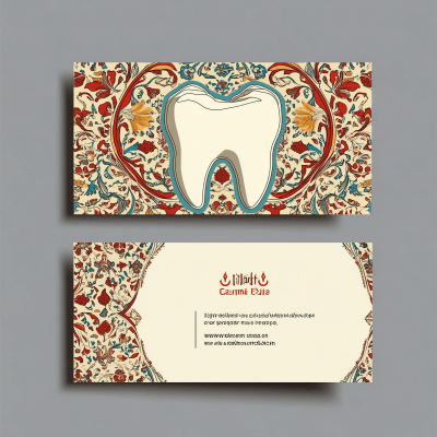 Persian Themed Dentist Card