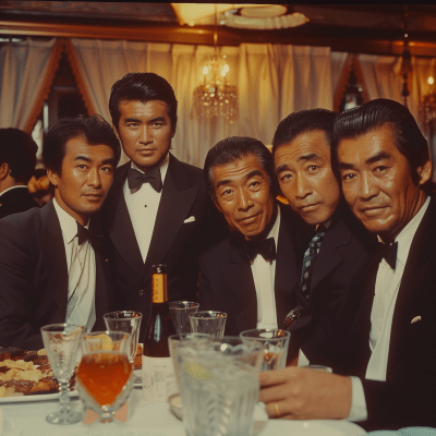 Yakuza Meeting in 1980s Tokyo