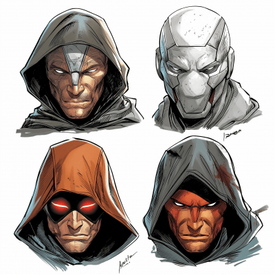 Comic Character Heads