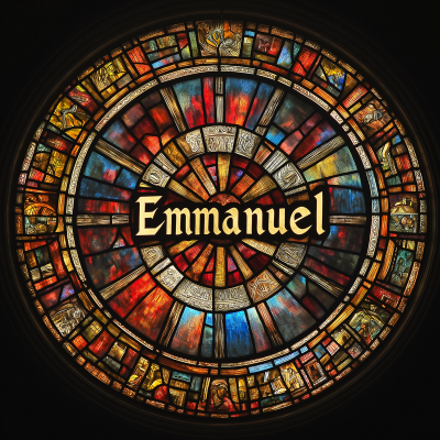 Circle Stained Glass Emmanuel