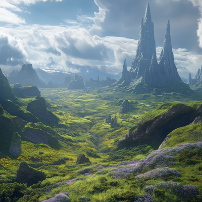 Lush Sci-Fi Landscape