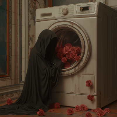 Reaper with Laundry Machine