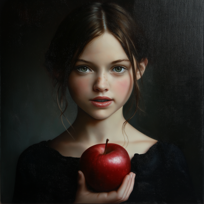 Girl with Apple