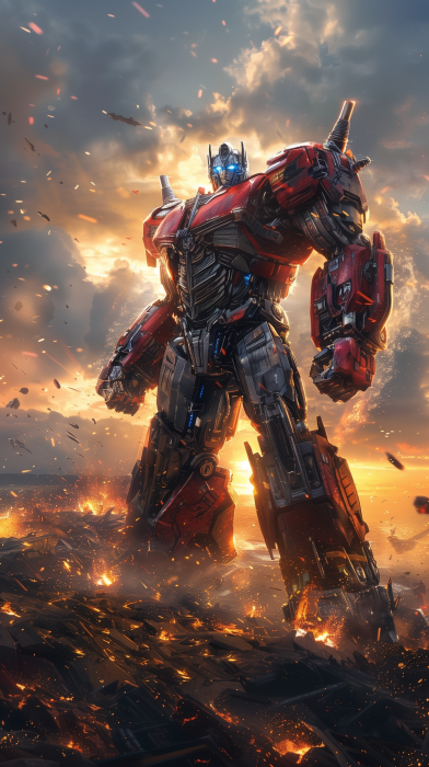 Optimus Prime on the Battlefield