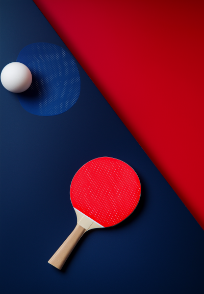 Vibrant Table Tennis Background