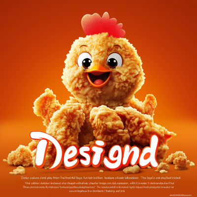 Vibrant Fried Chicken Logo