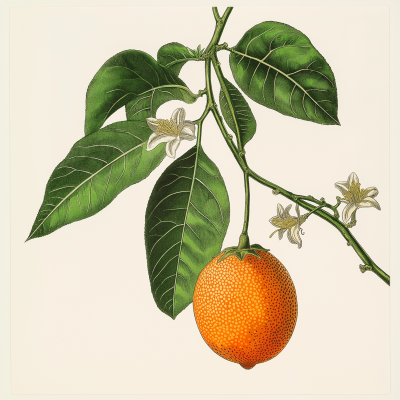 Scientific Botanical Illustration from the 1800s