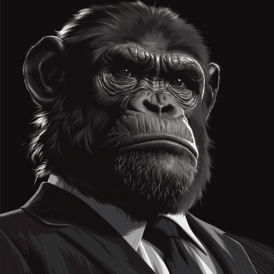 Ape in Business Attire