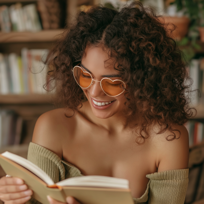 Latina Woman Reading