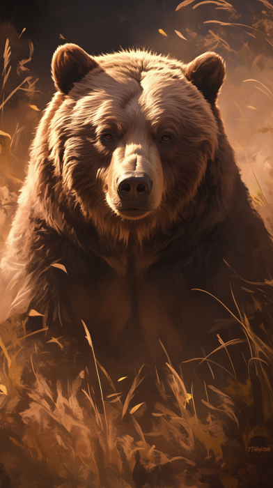 Grizzly Bear Portrait