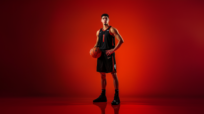 Intimidating Basketball Portrait