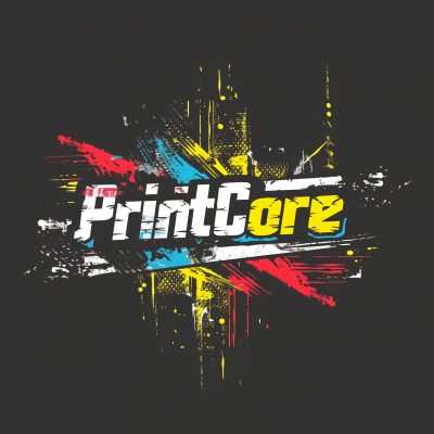 PrintCore Logo Design