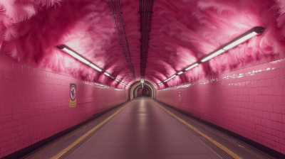 Pink Feather Tunnel