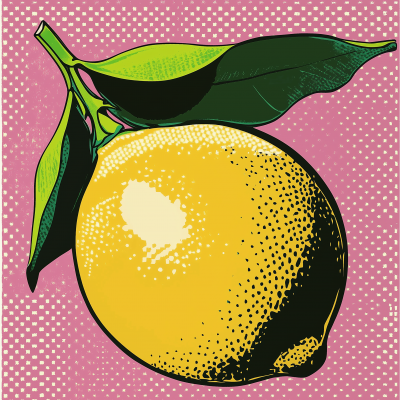 Retro Lemon Art