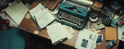 Vintage Journalist Workspace