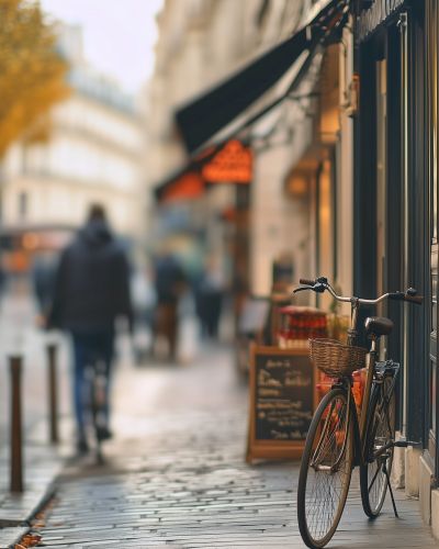 Blurred Paris Street