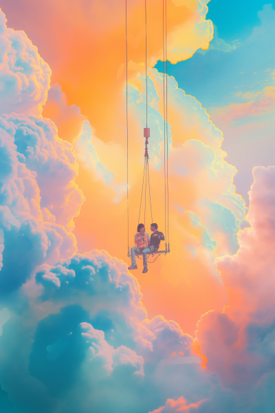 Surreal Love on a Crane