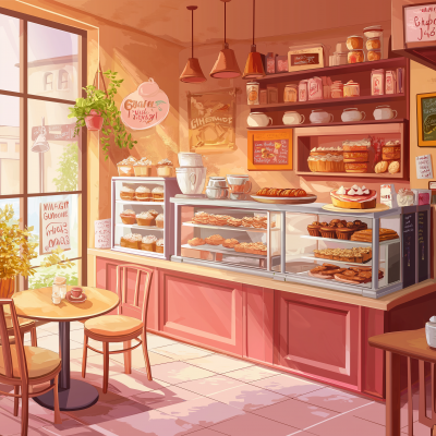 Cozy Cafe Scene