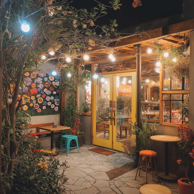 Korean Cafe in Flower Garden