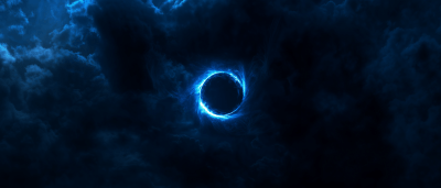 Solar Eclipse in Blue Light