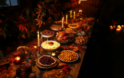 Thanksgiving Feast Table