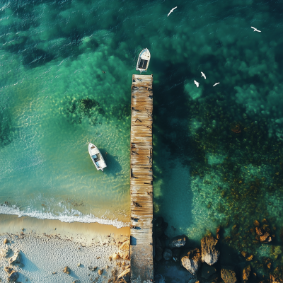 Tranquil Seashore View