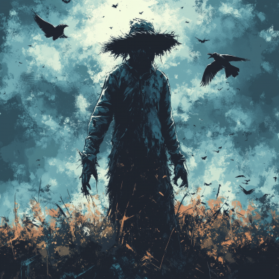 Zombie Scarecrow in the Field