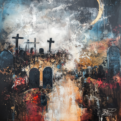 Abstract Cemetery Poster