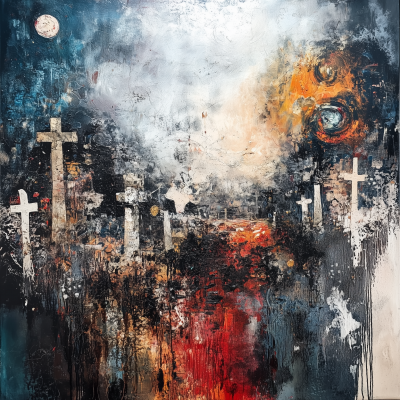 Abstract Cemetery Poster