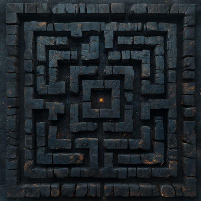 Abstract Dark Maze