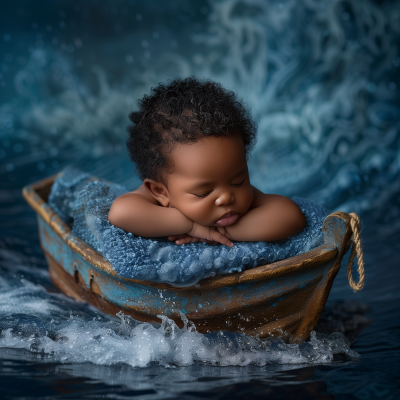 Newborn in Boat