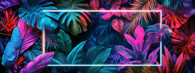 Neon Tropical Plants