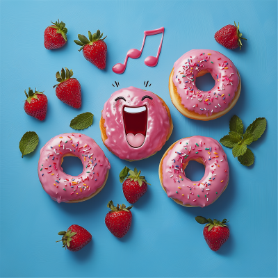 Singing Donuts and Strawberries