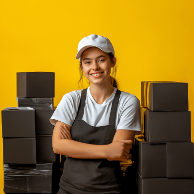 Logistics Worker Smiling