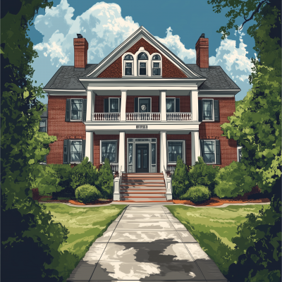 Fraternity House Vector