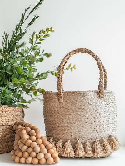 Aesthetic Boho Straw Bag