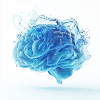 Digital Brain Illustration