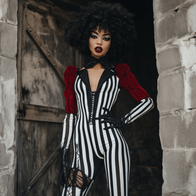 Beetlejuice Halloween Costume