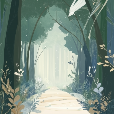 Mystical Forest Path